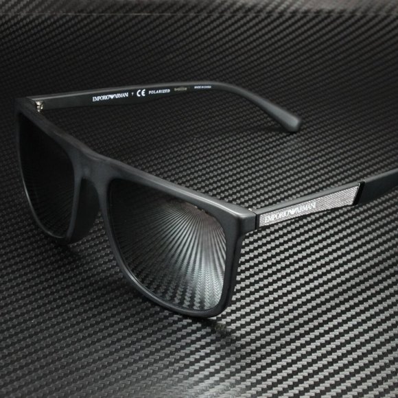 Emporio Armani Men's Matte Black Sunglasses!
